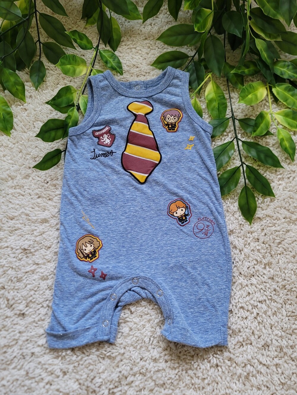 Baby Boy Harry Potter Tank Romper (3-6 Months)